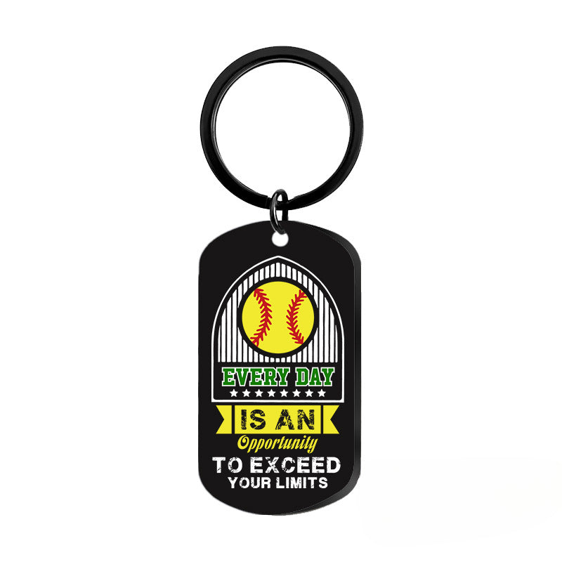 Wholesale Softball Baseball Sports Metal Keychains